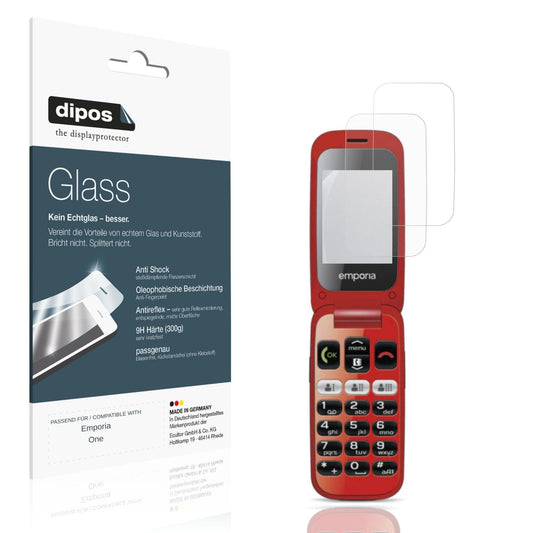 Matte Displayschutzfolie von dipos passend für Emporia One, 9H kratzfest und blasenfrei montiert