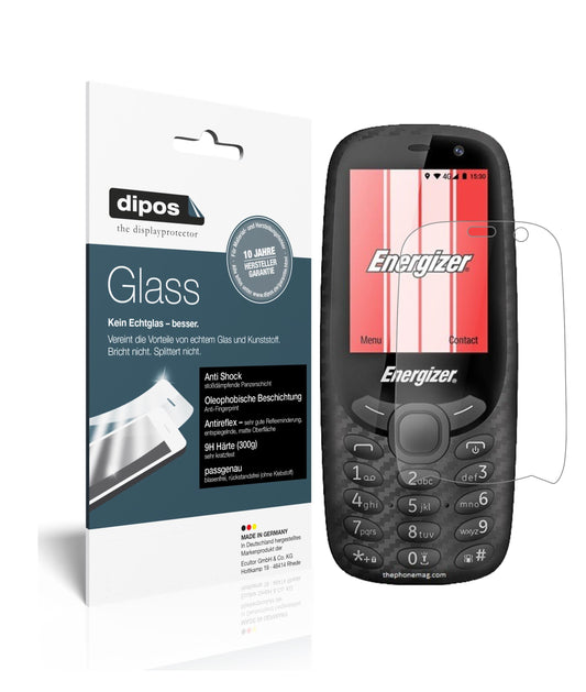 Matte Displayschutzfolie von dipos passend für Energizer E241S, 9H kratzfest und blasenfrei montiert