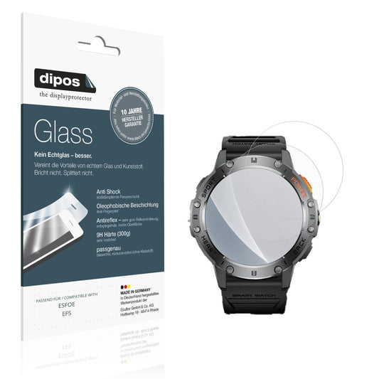 Matte Displayschutzfolie von dipos passend für ESFOE EF5, 9H kratzfest und blasenfrei montiert