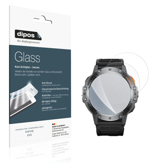 Matte Displayschutzfolie von dipos passend für ESFOE EF5, 9H kratzfest und blasenfrei montiert