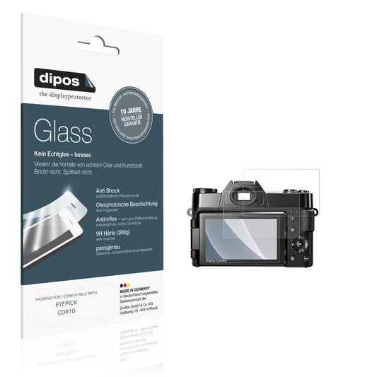 Matte Displayschutzfolie von dipos passend für EYEPICK CDR10, 9H kratzfest und blasenfrei montiert