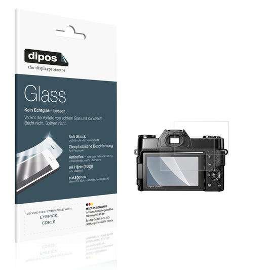 Matte Displayschutzfolie von dipos passend für EYEPICK CDR10, 9H kratzfest und blasenfrei montiert
