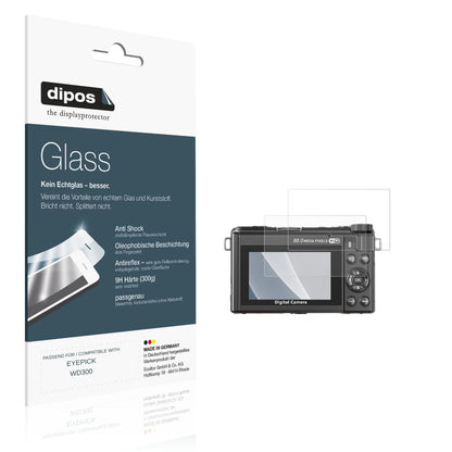 Matte Displayschutzfolie von dipos passend für EYEPICK WD300, 9H kratzfest und blasenfrei montiert