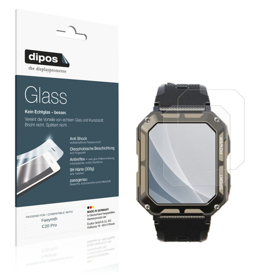 Matte Displayschutzfolie von dipos passend für Faeymth C20 Pro, 9H kratzfest und blasenfrei montiert