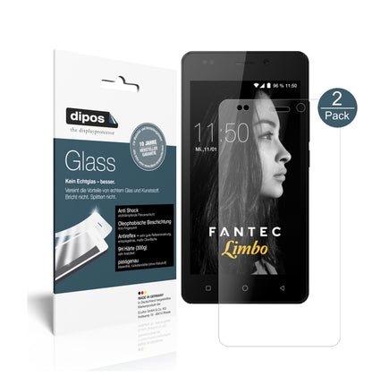 Matte Displayschutzfolie von dipos passend für Fantec Limbo, 9H kratzfest und blasenfrei montiert