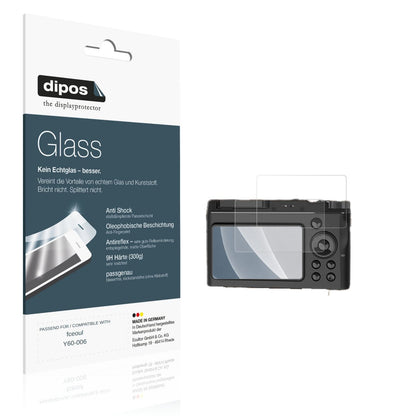 Matte Displayschutzfolie von dipos passend für fceoul Y60-006, 9H kratzfest und blasenfrei montiert