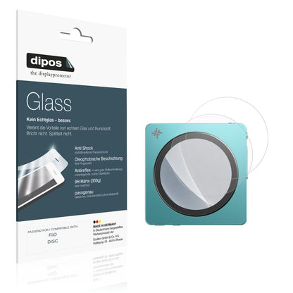 Matte Displayschutzfolie von dipos passend für FiiO DISC, 9H kratzfest und blasenfrei montiert