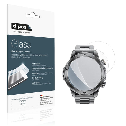 Matte Displayschutzfolie von dipos passend für FitVigor EF23, 9H kratzfest und blasenfrei montiert