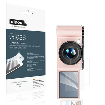 Matte Displayschutzfolie von dipos passend für Focusinc DC12, 9H kratzfest und blasenfrei montiert