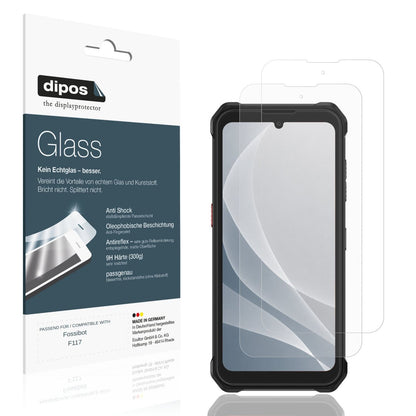Matte Displayschutzfolie von dipos passend für Fossibot F117, 9H kratzfest und blasenfrei montiert