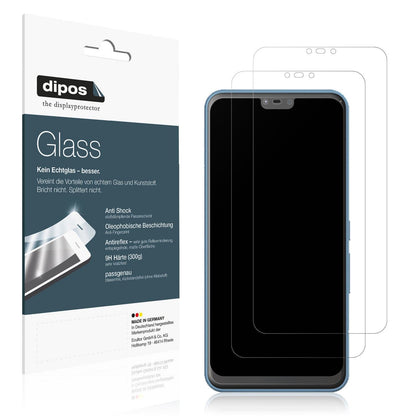 Matte Displayschutzfolie von dipos passend für Fujitsu Arrows J, 9H kratzfest und blasenfrei montiert