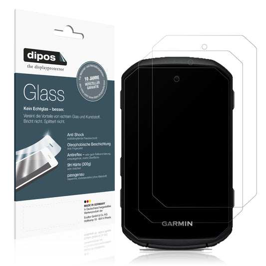 Matte Displayschutzfolie von dipos passend für Garmin Edge 550, 9H kratzfest und blasenfrei montiert