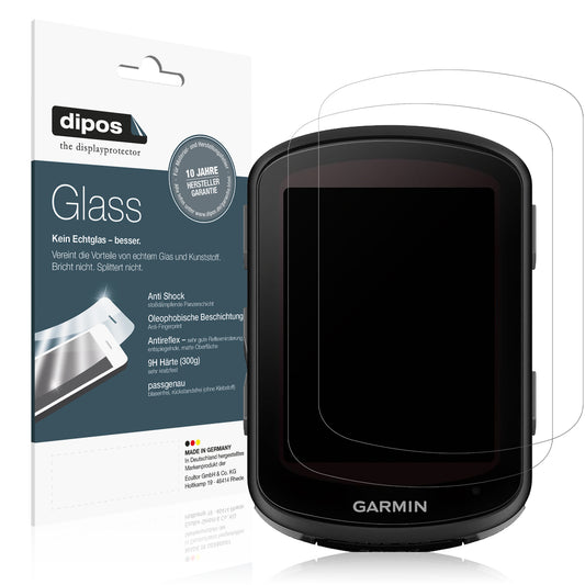 Matte Displayschutzfolie von dipos passend für Garmin Edge 840, 9H kratzfest und blasenfrei montiert