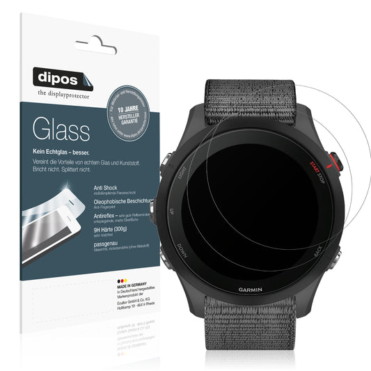 Matte Displayschutzfolie von dipos passend für Garmin Forerunner 255, 9H kratzfest und blasenfrei montiert