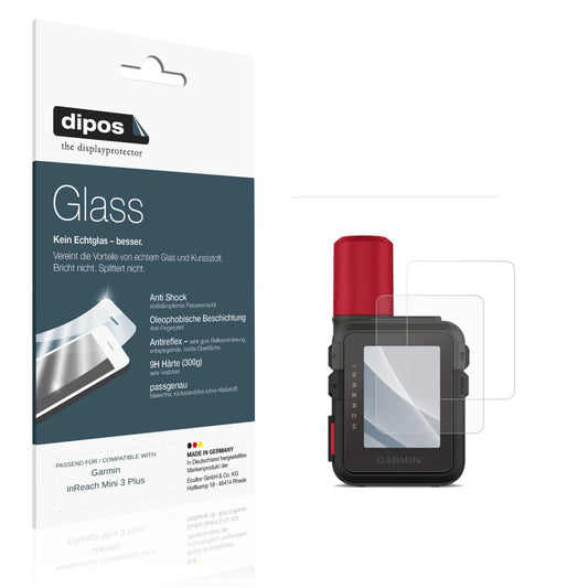 Matte Displayschutzfolie von dipos passend für Garmin inReach Mini 3 Plus, 9H kratzfest und blasenfrei montiert