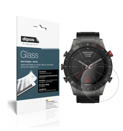 Matte Displayschutzfolie von dipos passend für Garmin MARQ Driver, 9H kratzfest und blasenfrei montiert