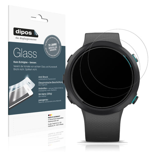 Matte Displayschutzfolie von dipos passend für Garmin Swim 2, 9H kratzfest und blasenfrei montiert