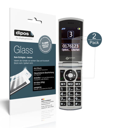 Matte Displayschutzfolie von dipos passend für Geemarc CL 8450, 9H kratzfest und blasenfrei montiert