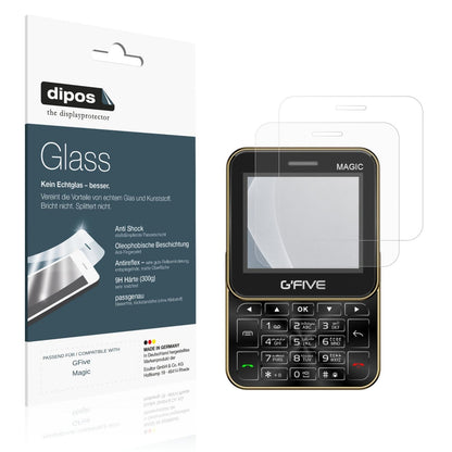 Matte Displayschutzfolie von dipos passend für GFive Magic, 9H kratzfest und blasenfrei montiert