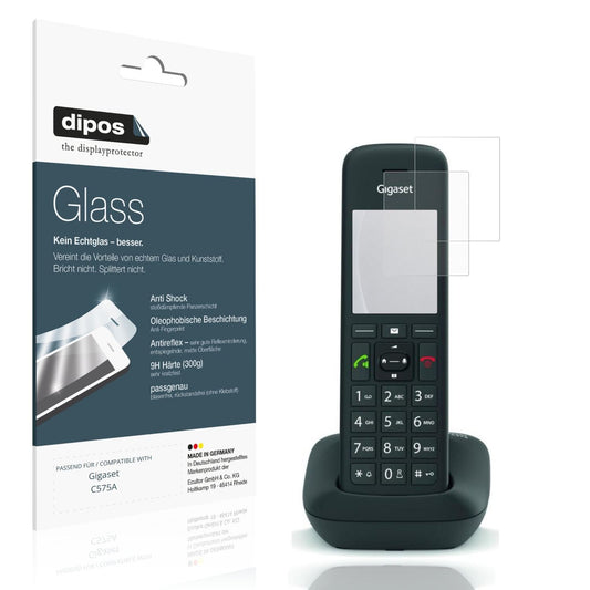 Matte Displayschutzfolie von dipos passend für Gigaset C575A, 9H kratzfest und blasenfrei montiert