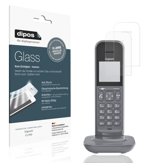 Matte Displayschutzfolie von dipos passend für Gigaset CL390, 9H kratzfest und blasenfrei montiert