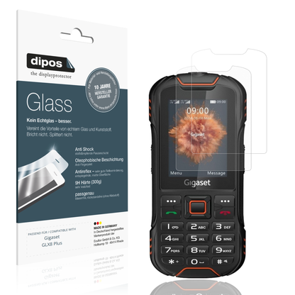 Matte Displayschutzfolie von dipos passend für Gigaset GLX8 Plus, 9H kratzfest und blasenfrei montiert