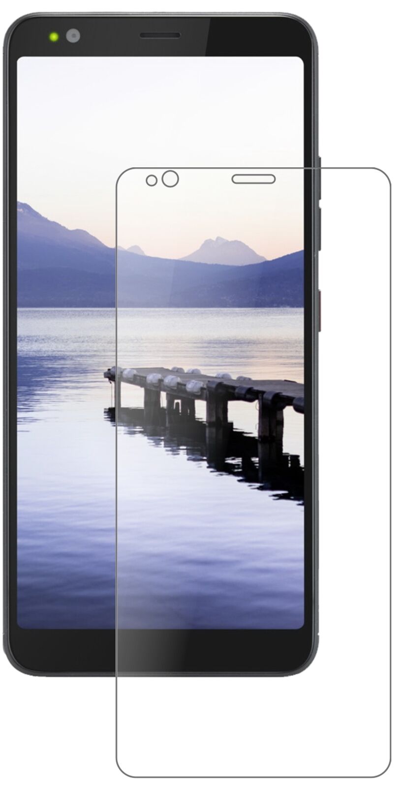 Matte Displayschutzfolie von dipos passend für Gigaset GS370, 9H kratzfest und blasenfrei montiert