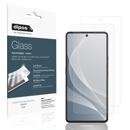 Matte Displayschutzfolie von dipos passend für Gigaset GS6, 9H kratzfest und blasenfrei montiert