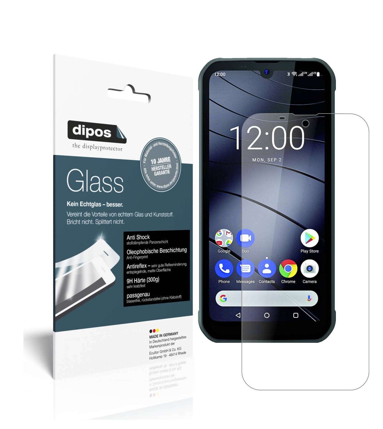 Matte Displayschutzfolie von dipos passend für Gigaset GX290 Plus, 9H kratzfest und blasenfrei montiert