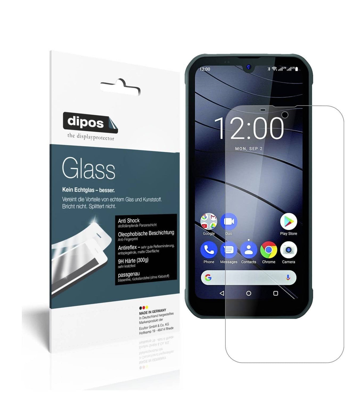 Matte Displayschutzfolie von dipos passend für Gigaset GX290 Plus, 9H kratzfest und blasenfrei montiert