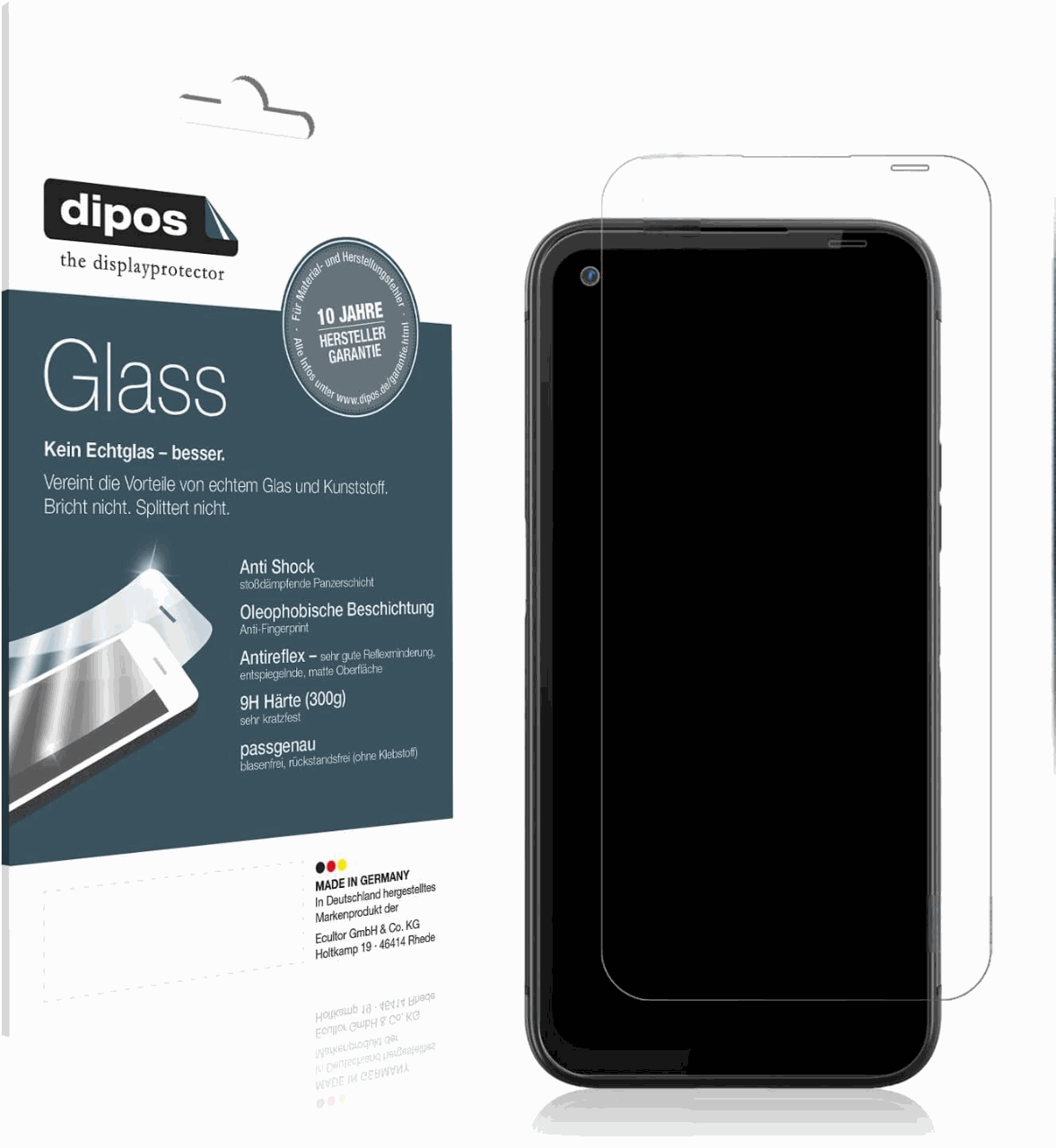 Matte Displayschutzfolie von dipos passend für Gigaset GX6, 9H kratzfest und blasenfrei montiert