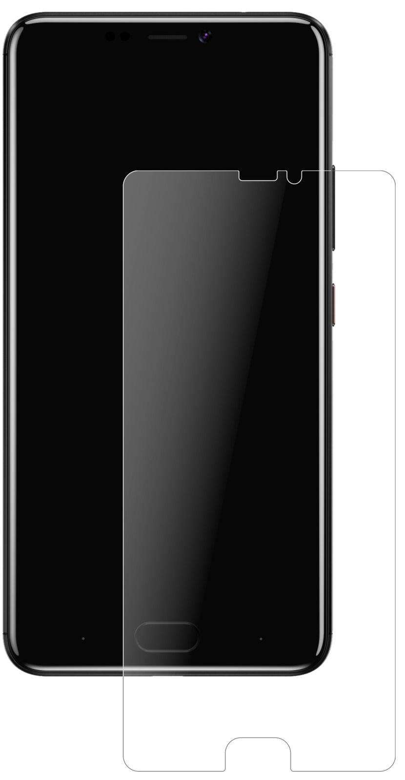 Matte Displayschutzfolie von dipos passend für Gionee A1 lite, 9H kratzfest und blasenfrei montiert