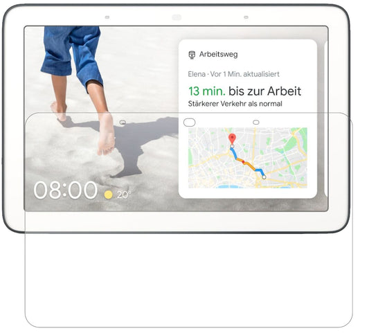Matte Displayschutzfolie von dipos passend für Google Nest Hub, 9H kratzfest und blasenfrei montiert