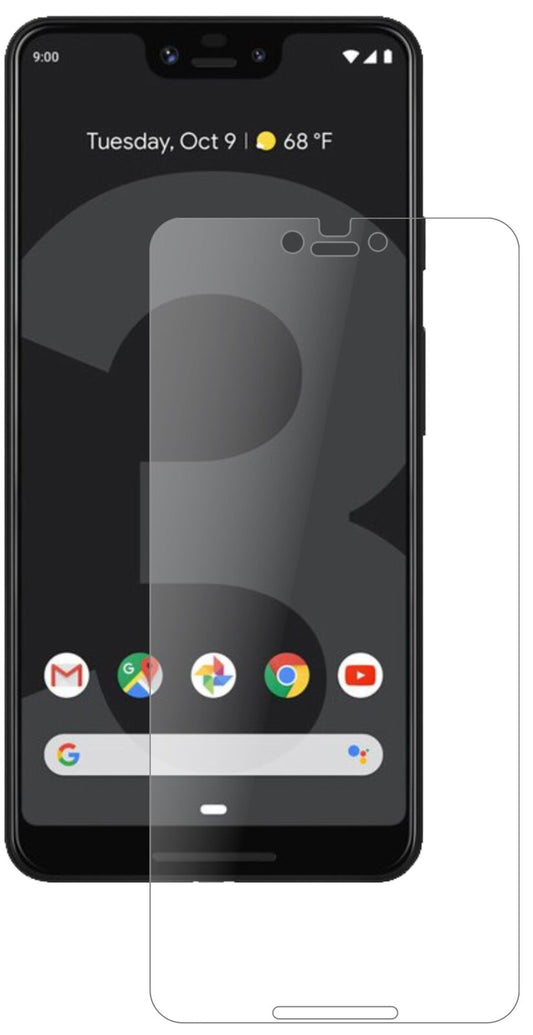 Matte Displayschutzfolie von dipos passend für Google Pixel 3 XL, 9H kratzfest und blasenfrei montiert
