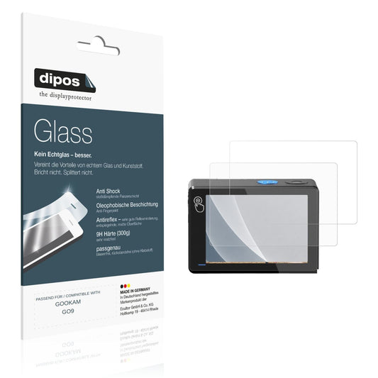 Matte Displayschutzfolie von dipos passend für GOOKAM GO9, 9H kratzfest und blasenfrei montiert