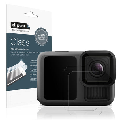 Matte Displayschutzfolie von dipos passend für GoPro Hero 13, 9H kratzfest und blasenfrei montiert