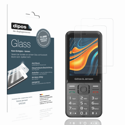 Matte Displayschutzfolie von dipos passend f�r Gotze Jensen GFE320, 9H kratzfest und blasenfrei montiert