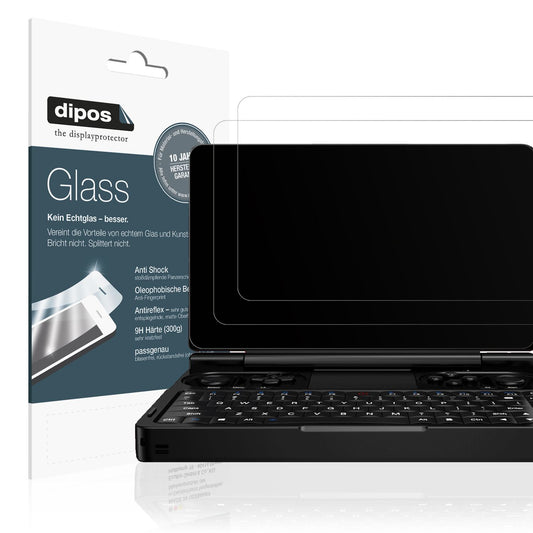 Matte Displayschutzfolie von dipos passend für GPD Win Mini 2025, 9H kratzfest und blasenfrei montiert
