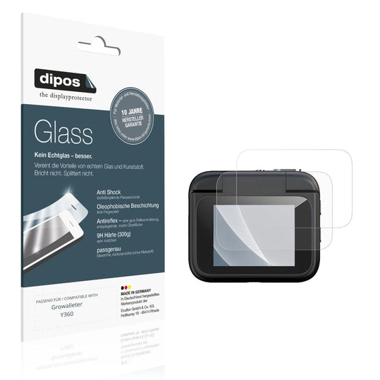 Matte Displayschutzfolie von dipos passend für Growalleter Y360, 9H kratzfest und blasenfrei montiert