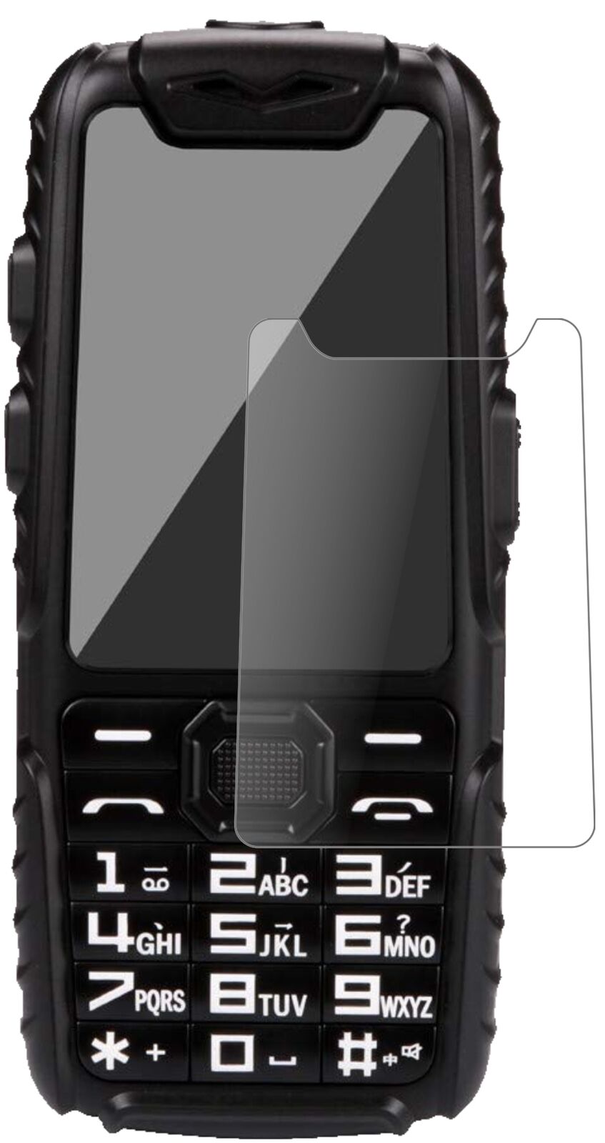 Matte Displayschutzfolie von dipos passend für Guophone A6, 9H kratzfest und blasenfrei montiert