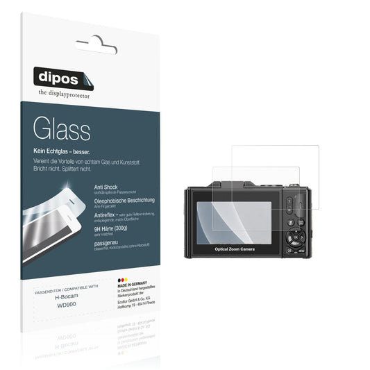 Matte Displayschutzfolie von dipos passend für H-Bocam WD900, 9H kratzfest und blasenfrei montiert