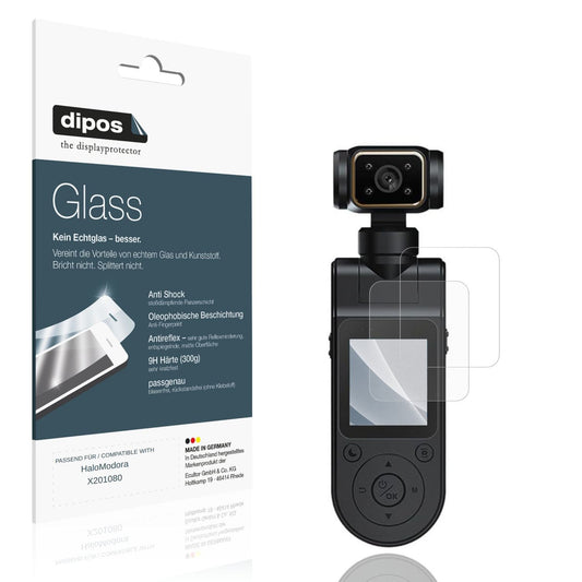 Matte Displayschutzfolie von dipos passend für HaloModora X201080, 9H kratzfest und blasenfrei montiert