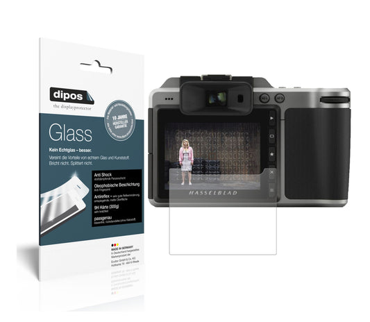 Matte Displayschutzfolie von dipos passend für Hasselblad X1D II 50C, 9H kratzfest und blasenfrei montiert