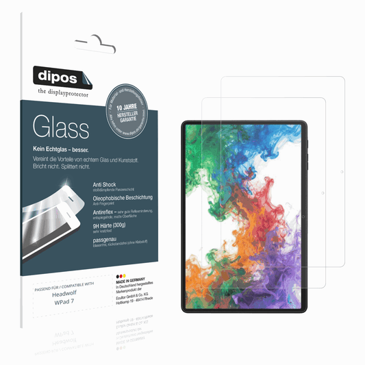 Matte Displayschutzfolie von dipos passend für Headwolf WPad 7, 9H kratzfest und blasenfrei montiert
