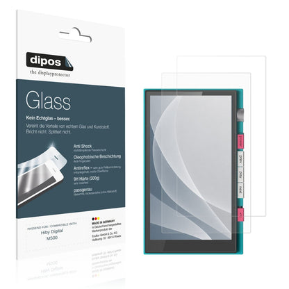 Matte Displayschutzfolie von dipos passend für Hiby Digital M500, 9H kratzfest und blasenfrei montiert