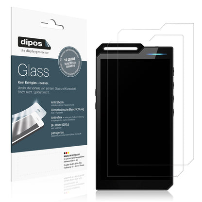 Matte Displayschutzfolie von dipos passend für HiBy R4, 9H kratzfest und blasenfrei montiert