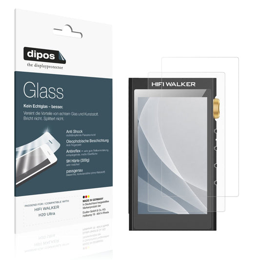 Matte Displayschutzfolie von dipos passend für HIFI WALKER H20 Ultra, 9H kratzfest und blasenfrei montiert