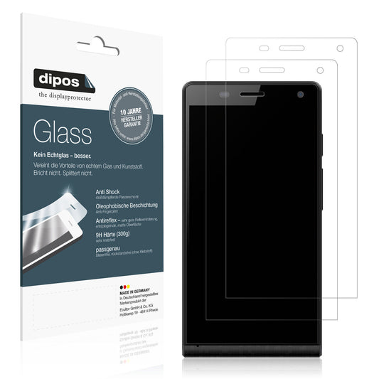 Matte Displayschutzfolie von dipos passend für Highscreen Verge, 9H kratzfest und blasenfrei montiert