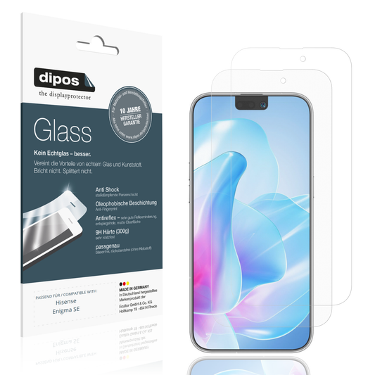 Matte Displayschutzfolie von dipos passend für Hisense Enigma SE, 9H kratzfest und blasenfrei montiert