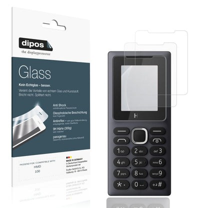 Matte Displayschutzfolie von dipos passend für HMD 100, 9H kratzfest und blasenfrei montiert